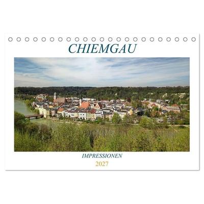 Chiemgau - Impressionen (Tischkalender 2027 DIN A5 quer), CALVENDO Monatskalender