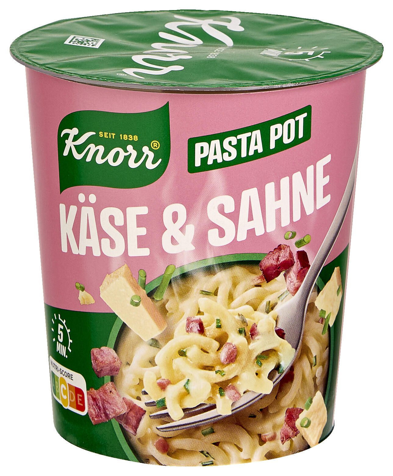 Knorr® Pasta Snack Pot Käse & Sahne 63,0 g 6282835006