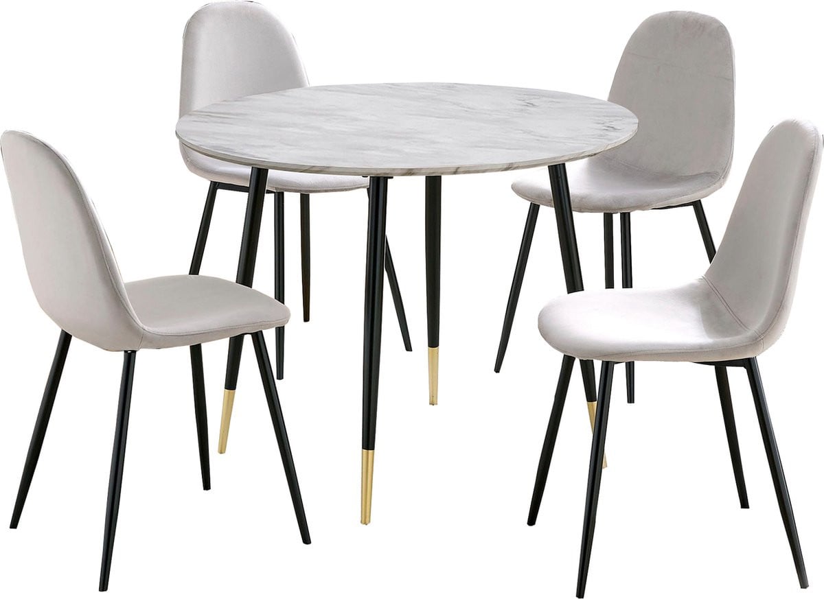 Notio Living Monza Eetset Grijs - 100 cm