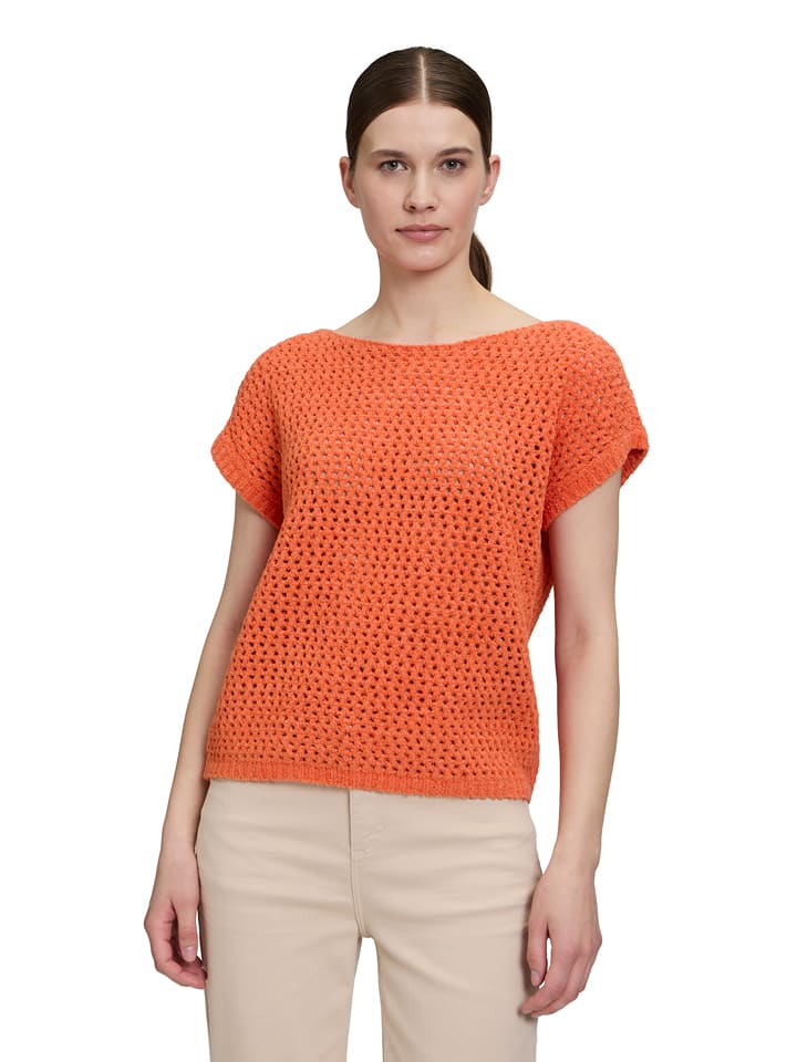 CARTOON Pullover in Orange - 44