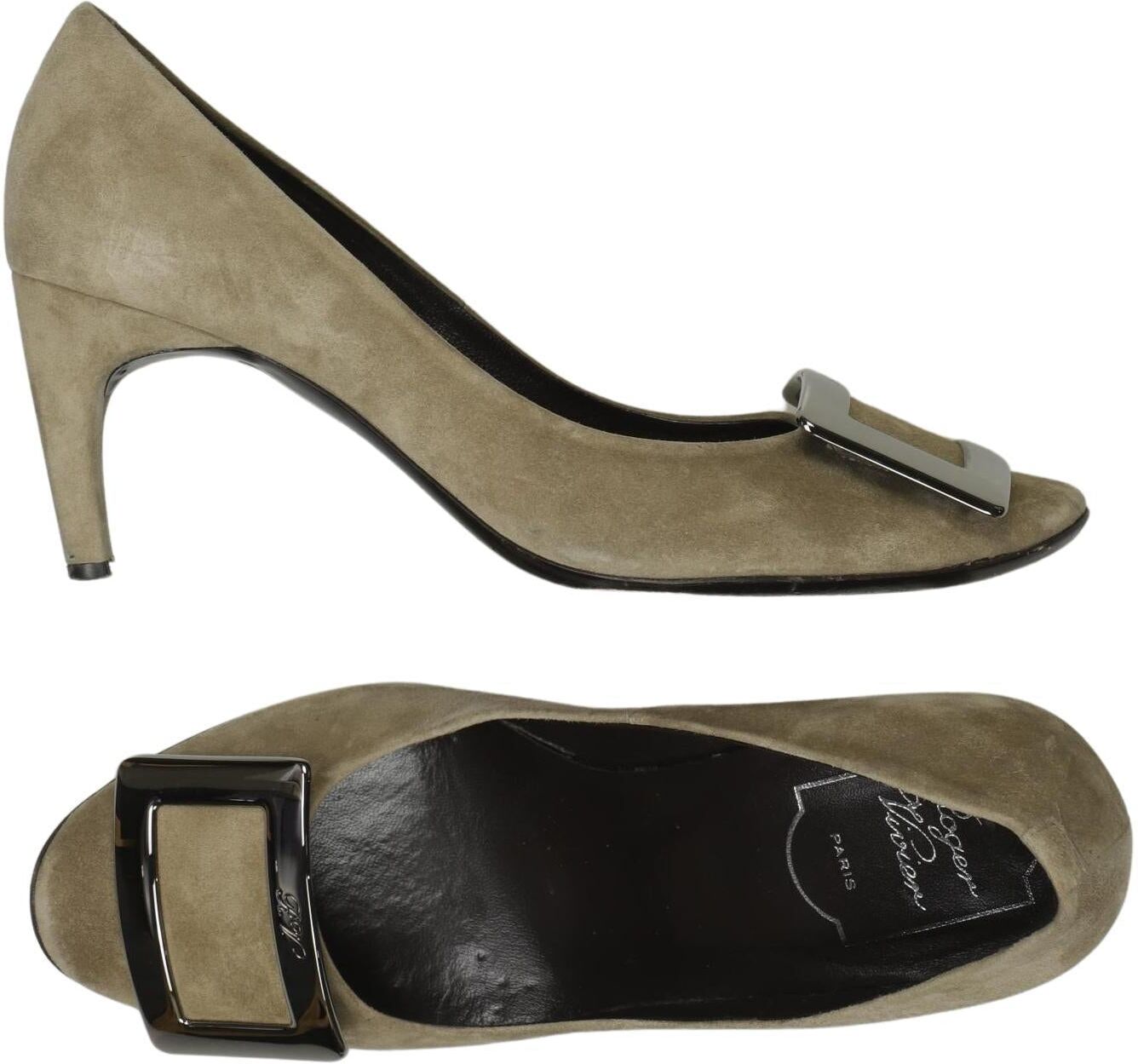 Roger Vivier Damen Pumps, Beige, Gr. EU 36.5, Leder - Second Hand