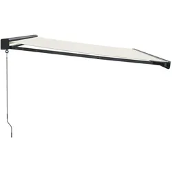 vidaXL, Markise, Gelenkarmmarkise Creme 4x3 m Stoff und Aluminium, Farbe (0.50 m)