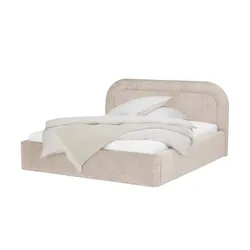 Höffner Selection Polsterbett mit Bettkasten Milea , beige , Maße (cm): B: 208 H: 108