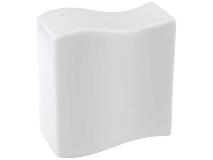 Villeroy und Boch NewWave Salzstreuer, Premium Porzellan, Weiß