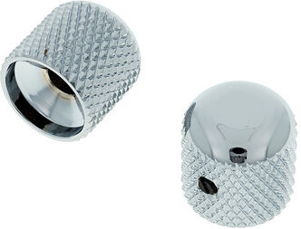 Allparts Metal Dome Knobs Chrome Chrom