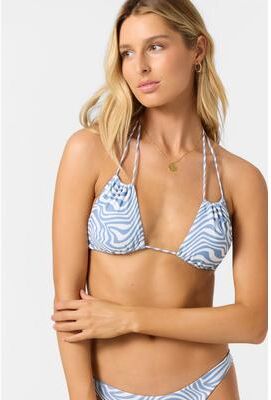 O'Neill s Wild State Ventura Bikini Top in Faded Denim, Size Small, Elastane/Nylon