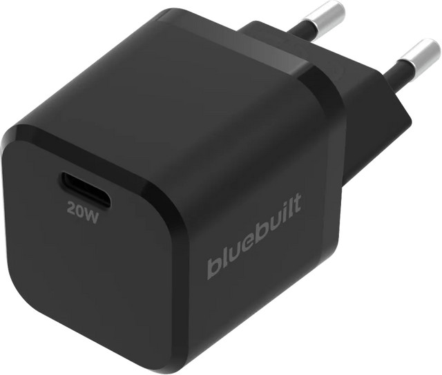 BlueBuilt Power Delivery Oplader met USB-C poort 20W Zwart