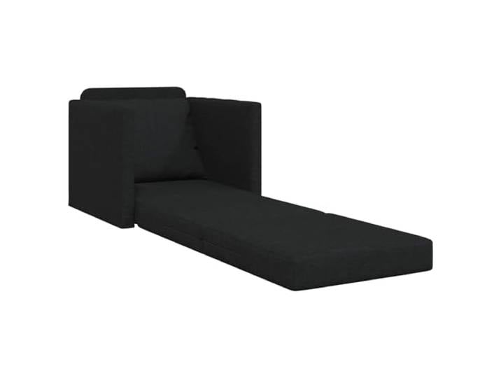 KTHLBRH Schlafsofa schwarz 74 x 77 x 81 cm Stoff Metallrahmen, abnehmbare Kissen, schnelle Verarbeitung, Verwendung im Innenbereich
