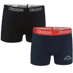 2er Pack Kappa Trunk Boxershorts 001 schwarz/dunkelblau M