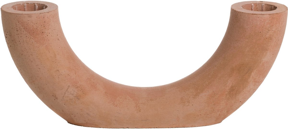Rustik Lys Betonnen kandelaar Elin Terracotta