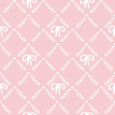 Veer Decor Heirloom Bow Trellis Peel and Stick Wallpaper