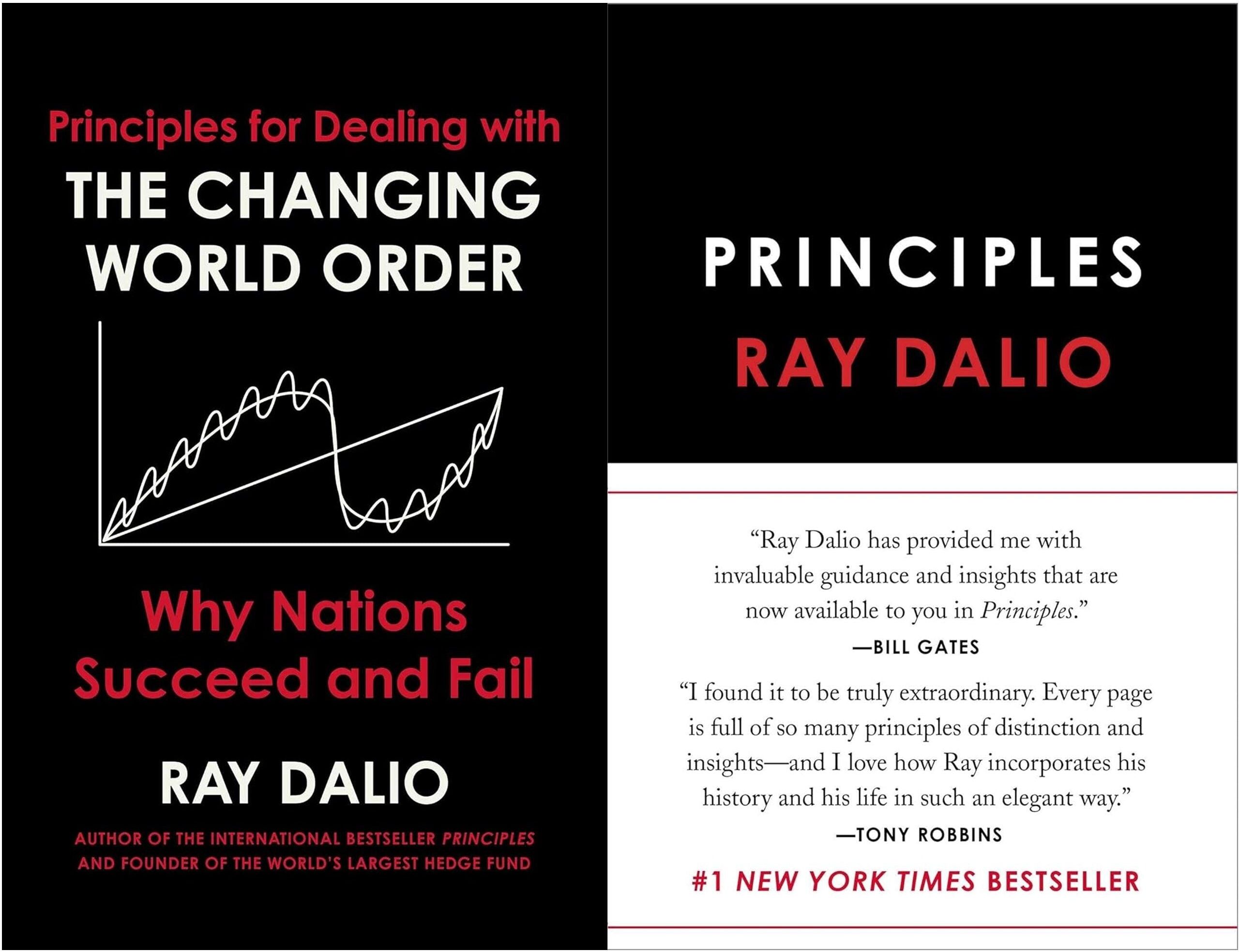 Simon & Schuster Principles and Principles for Dealing with the Changing World Order 2 Books Collection Set by Ray Dalio