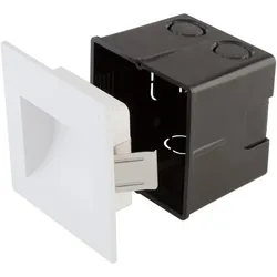 EVN LED Wandeinbauleuchte weiß IP65 2W 3000K warmweißes Licht feuchtraumgeeignet