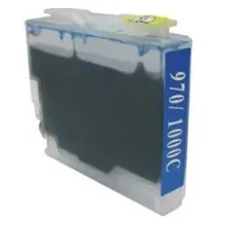 Kompatible Druckerpatrone Brother LC-970 C, LC-1000 C Cyan XL, LC1000C