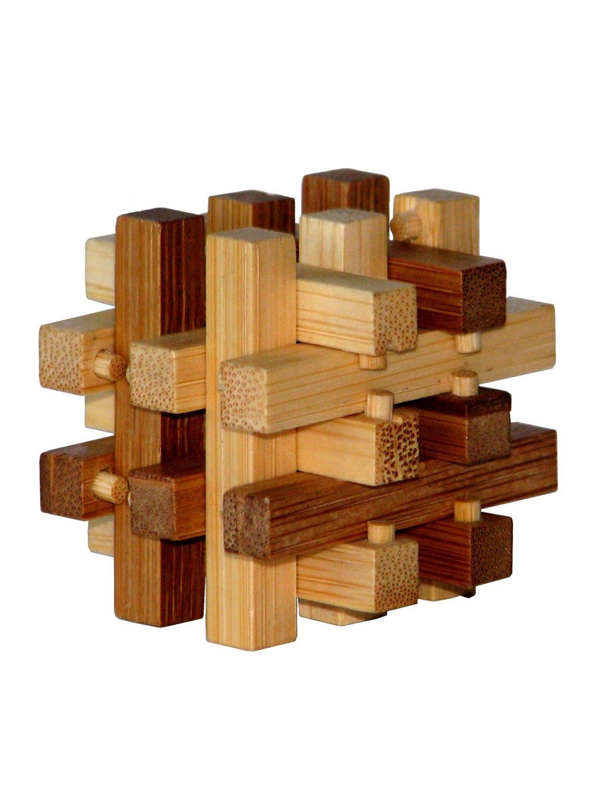 Eureka 3D Bamboo Brain Puzzle Slide 3D Puzzle