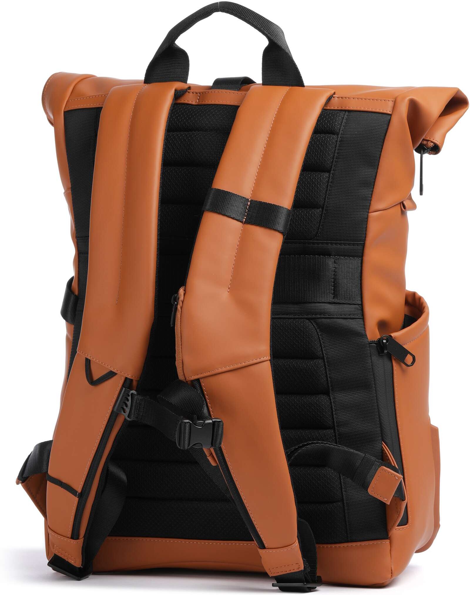 Piquadro Corner Special Rolltop Rucksack, braun