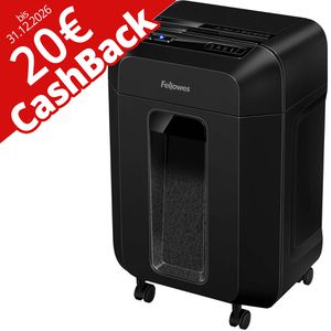 Fellowes Aktenvernichter 4621501 AutoMax 80M, mit Rollen, 20 Cashback, 80 Blatt Autofeed, 4x12 mm Partikelschnitt, P-4