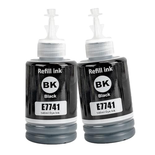LAIPENG 774 T7441 Inktpatronen compatibel met Epson ET-3600 ET-4550 ET-16500 L1455 L605 L655 WorkForce M100 M105 M200 M205, Zwart (2 stuks)