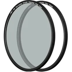 H&Y HD EVO Pol Zirkular Filter 72mm (72 mm, Polarisationsfilter), Objektivfilter, Transparent