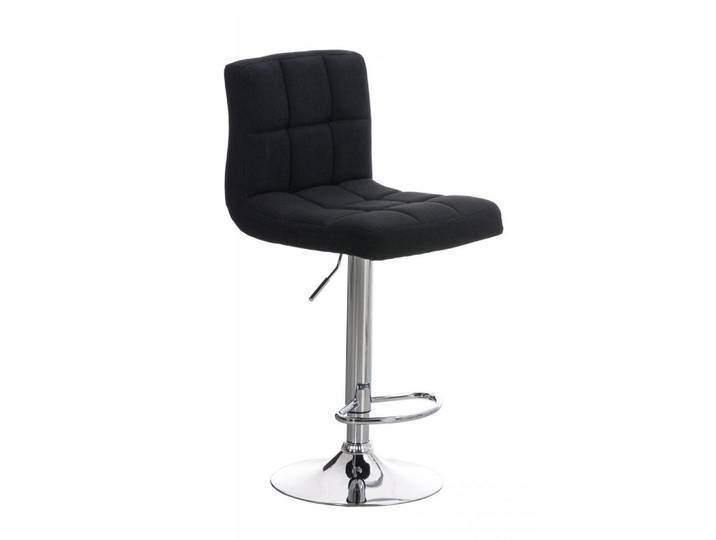 CLP Barhocker Stoff Schwarz, Metall, 46x94x47 cm, Esszimmer, Barmöbel, Barhocker