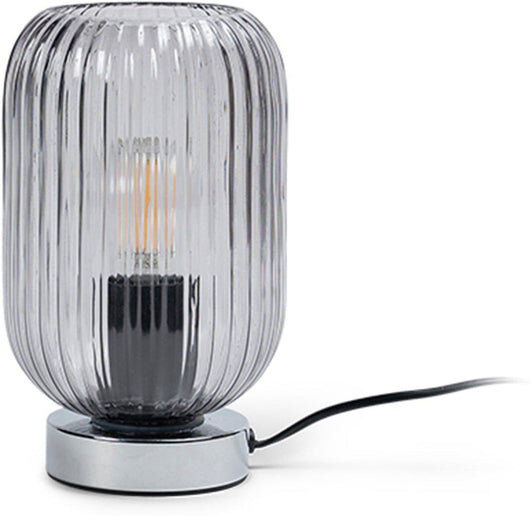 Fairmont Park Showstead Metal Accent Lamp Smoked/Chrome 20cm H X 14cm W X 10cm D