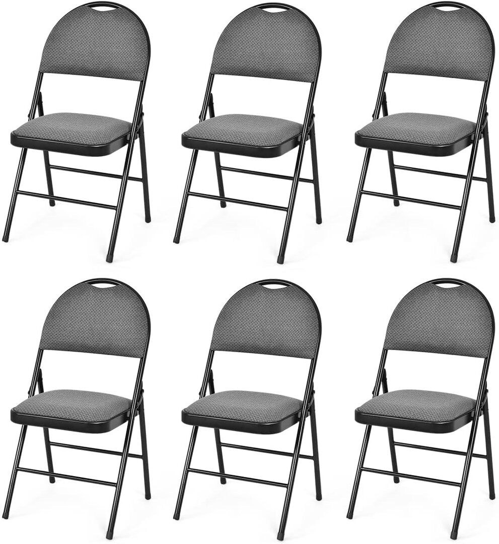 Inbox Zero Jayant Folding Chair Set Gray 89cm H X 48cm D X 50cm W