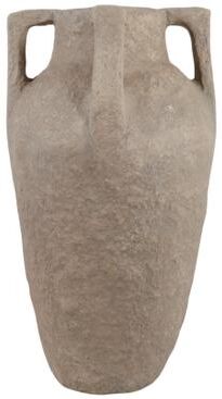 Sagebrook Home "Decorative Vase - Dark Brown Paper Mache Lug Handles, 20"""