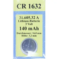 Batterie Lithium 3V Cr 1632 1 ST
