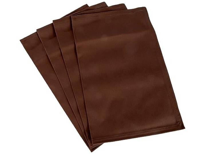 Lemos Home Placemat placemat 4 stuks ca. 46 x 36 cm van katoen vele kleuren (donkerbruin)