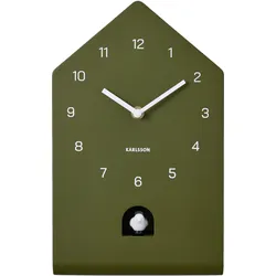 Karlsson, Wanduhr, Wall clock Fino Cuckoo luxury green