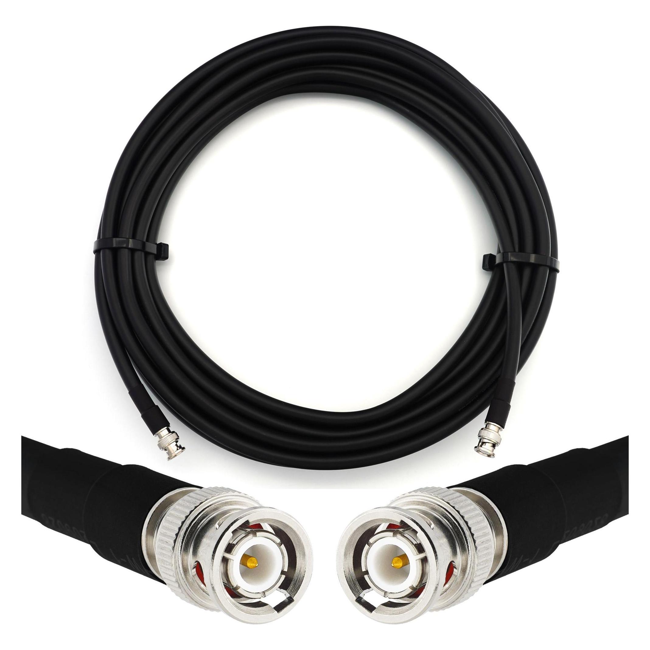 Rangeful BNC Male to BNC Male 2m Flexible Coaxial Cable - LMR400 UF UltraFlex equivalent (HF400-BNCM-BNCM-2)