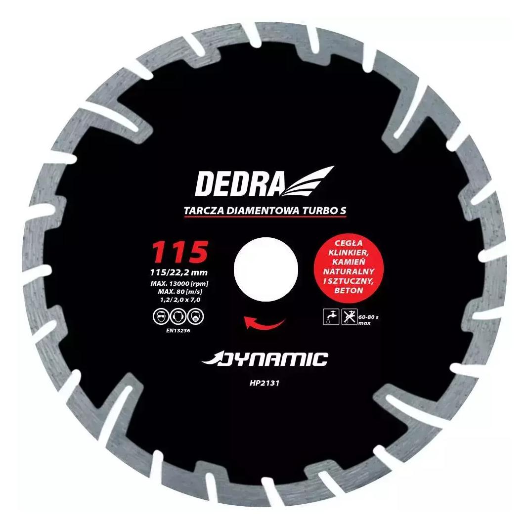 Dedra Super-Turbo-Diamantschleifscheibe 230 mm/22,2 mm Dynamic (HP2136)