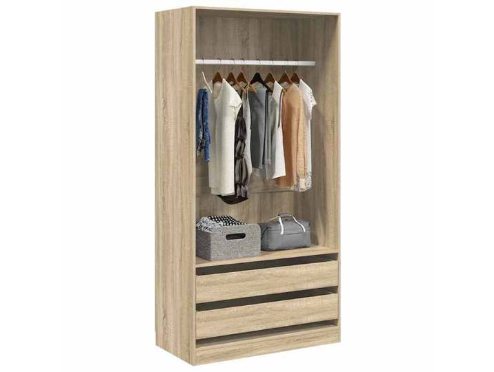 {January Sale}Garde-robe - armoire penderie Cabinet à chambre - meuble de rangement Chêne sonoma 100x50x200cm - Bois d'ingénierie