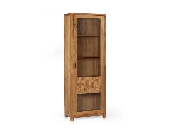 KAIRO Vitrine, Material Massivholz, Akazie massiv honigfarben