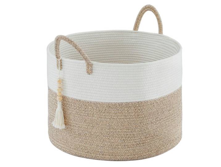 Wäschekorb Geflochten 65L 50x33 cm Braun, Mehrfarbig, Naturmaterialen, 50x33x50 cm, Haushalt & Reinigung, Wäschepflege, Wäschekörbe & Wäschetonnen