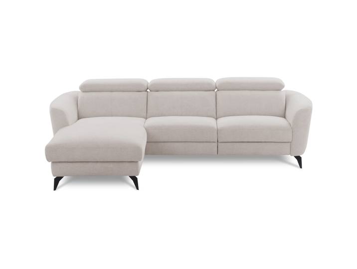 Ecksofa Simba Chenille Beige B 261 T 183 cm