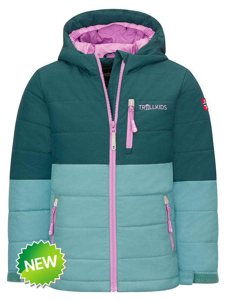 Trollkids Ski-/ Snowboardjacke "Hemsedal XT" in Grün - 92