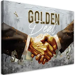 KUNSTDRUCK Gold 100/70 cm