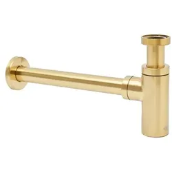 SAT Aurum Waschbeckensiphon für Waschbecken Gold Messing SATSIBG