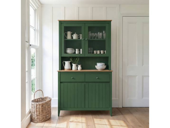 Massives Sideboard 110cm Grün/Grün