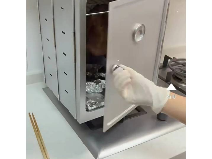 Four pliable d'extérieur au charbon de bois, barbecue fumoir en acier inoxydable pour le camping