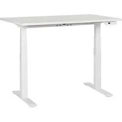 SCHREIBTISCH weiß 120/72 cm elektrisch höhenverstellbar Destines