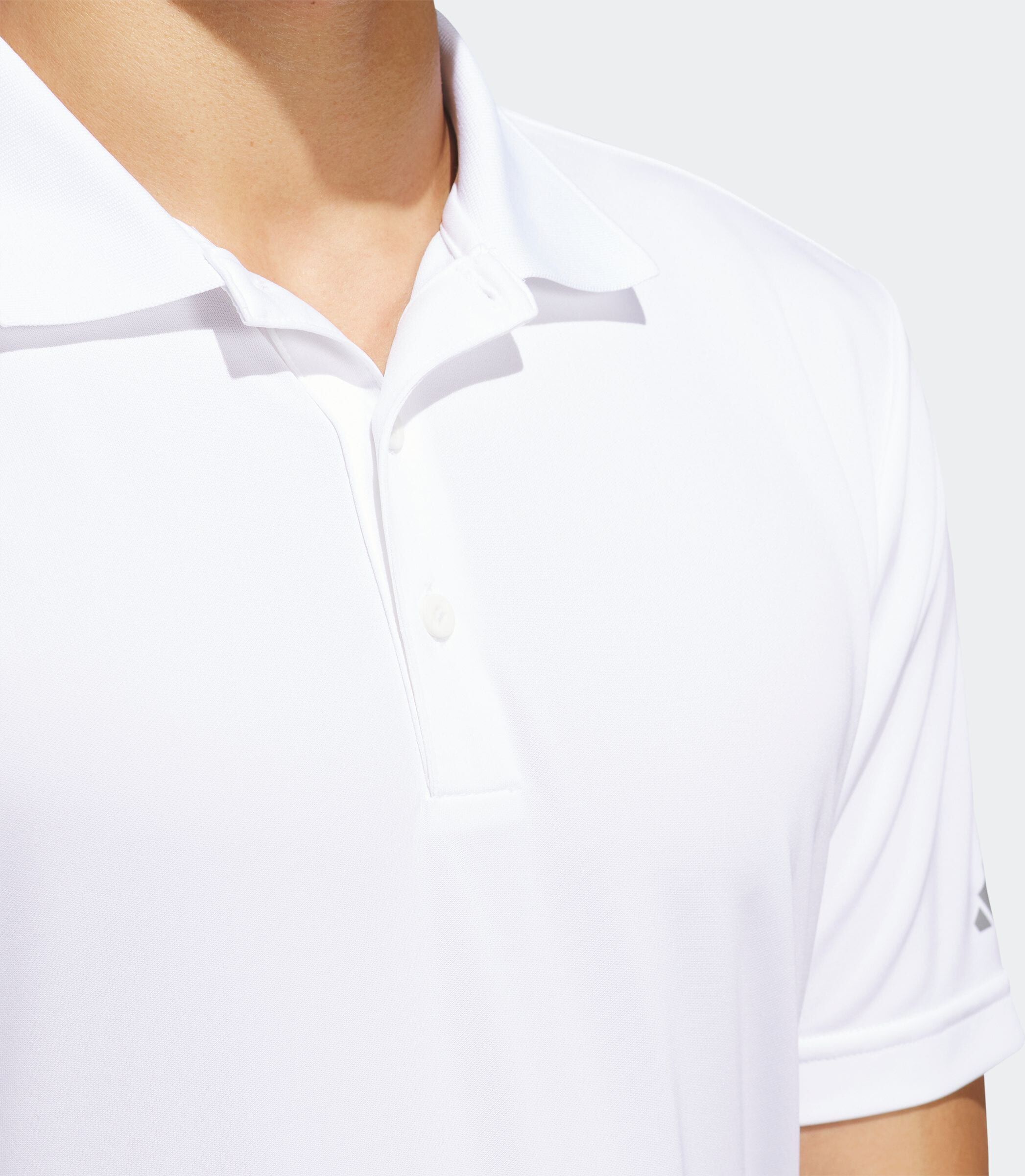 Poloshirt ADIDAS PERFORMANCE "CORE ADIDAS PERFORMANCE PRIMEGREEN", Herren, Gr. L, weiss (weiß), Obermaterial: 100% Polyester, Shirts Poloshirt weiß L
