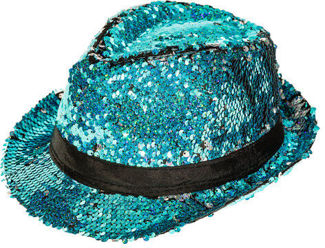 Trilby Wendepailletten, blau/silber