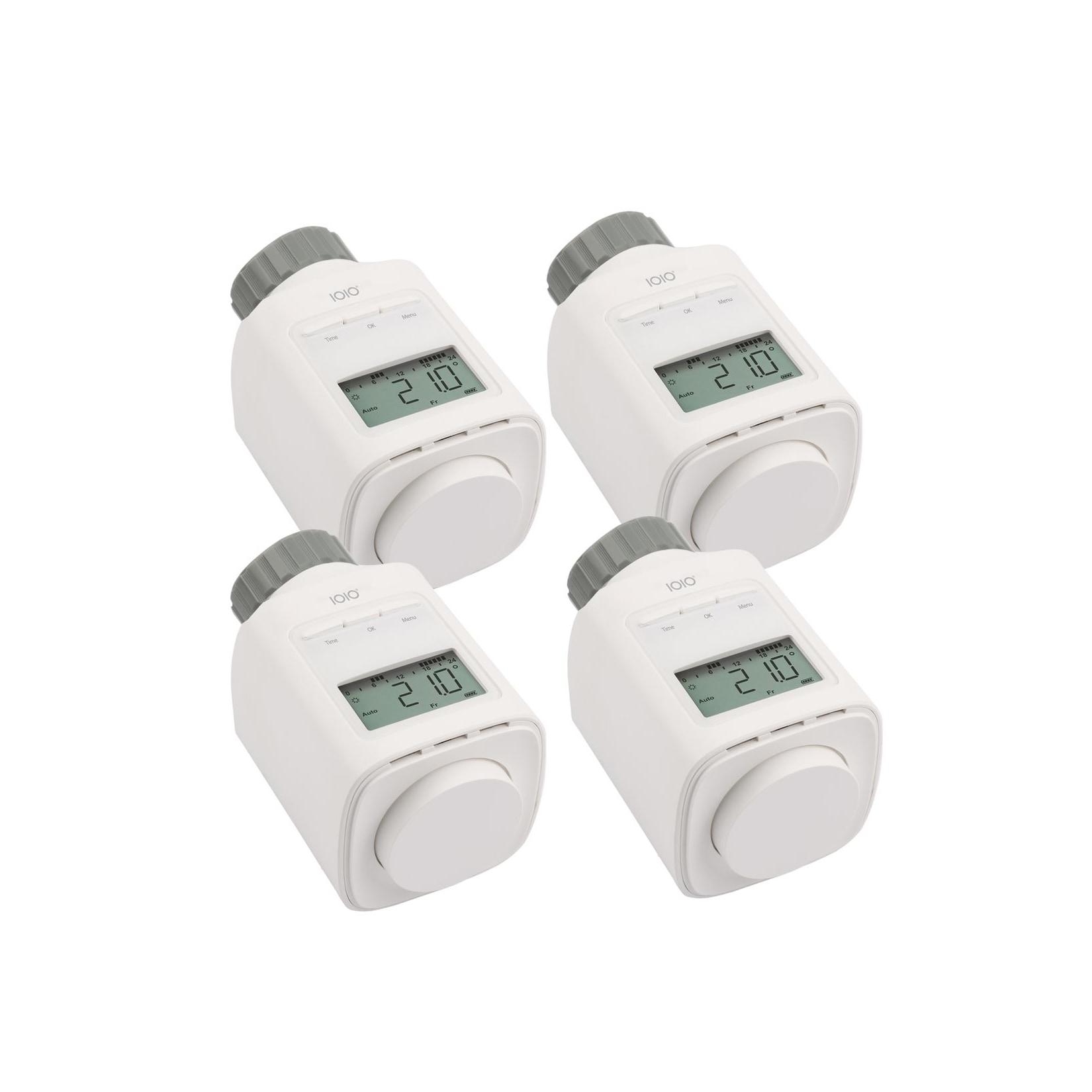 4 Stück IOIO HT 2000 Elektronischer Thermostat Heizkörperthermostat spart bis 30% Heizkosten