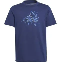 ADIDAS Kinder Shirt Training Graphic Kids, Größe 128 in Blau Blau