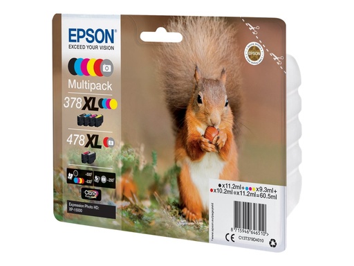 Epson 478XL Multipack - 6er-Pack - 60.5 ml (C13T379D4010)