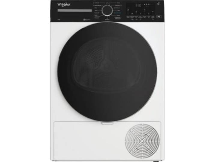 Whirlpool - Sèche Linge Pompe À Chaleur Cwd122mwbsfr 12kg - Capacité Géante Xxl & Anti-Froissage