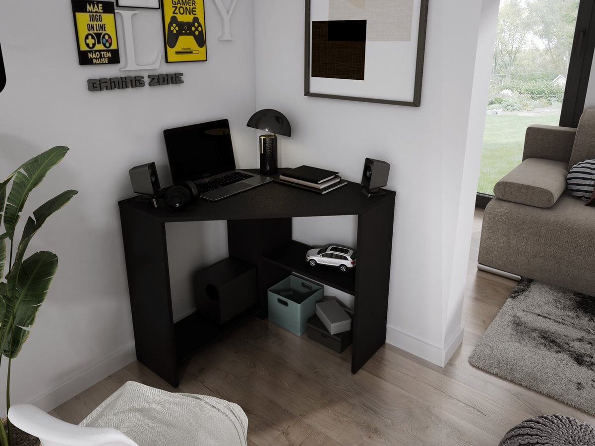 Meubel Square NOOK Hoekbureau voor kinderen - Zwart