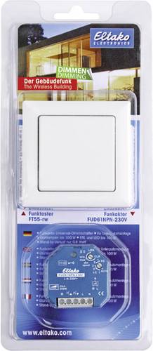BPD55 Blister-Pack Dimmen Eltako Starterkit Beleuchtung Aufbau, Unterputz Schaltleistung (max.) 300 W